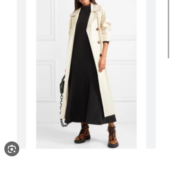 Ganni Baxter Glitter High Neck Midi Fit and Flare Dress - Picture 4 of 11